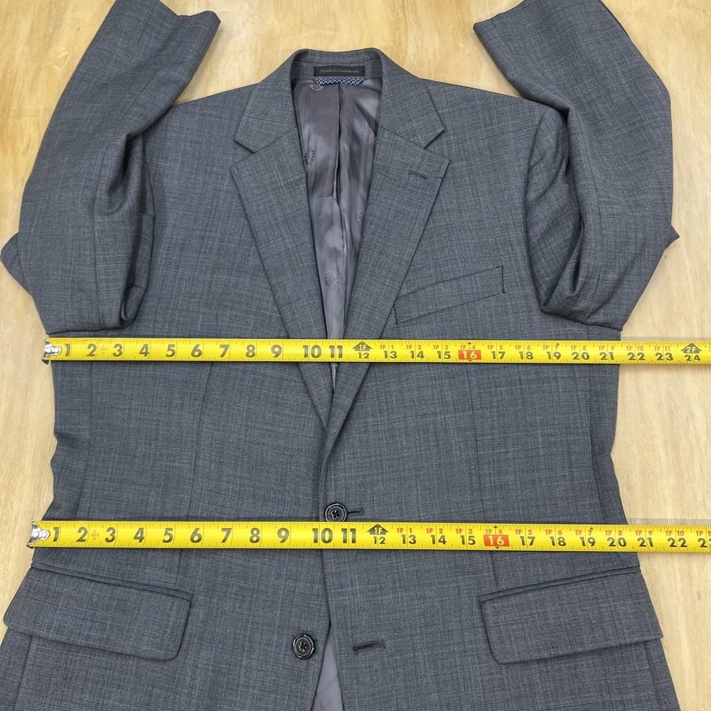 Lauren Ralph Lauren Blazer Jacket Sport Coat Men 40R Wool Blend Stretch Charcoal - Picture 8 of 11